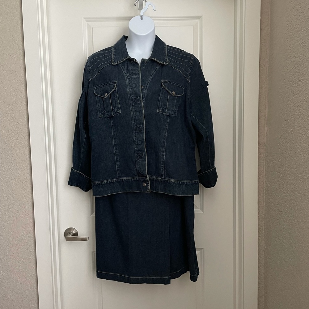 Ideology denim skirt and jacket